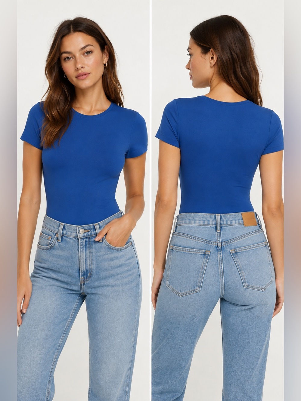 Aritzia Babton Contour Bodysuit - Blue